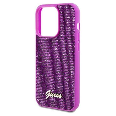 Oryginalne Etui Iphone Pro Max Guess Hardcase Disco Metal Script