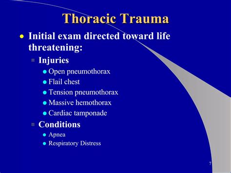 Thoracic Trauma Ppt