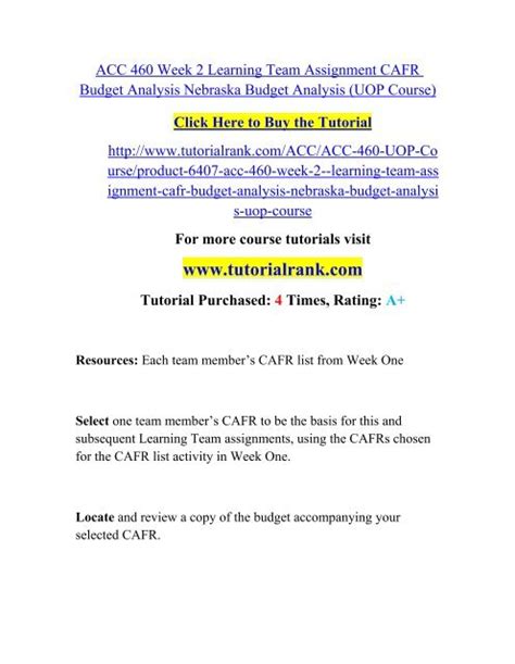 Acc Week Learning Team Assignment Cafr Budge Pdf