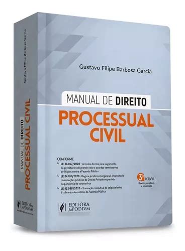 Manual De Direito Processual Civil 3ª Edição 2021 Frete grátis