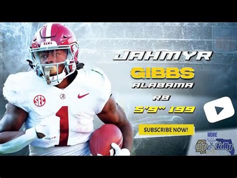 Jahmyr Gibbs Rb Alabama Draft Prospects Youtube