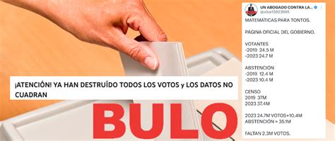 Es Un Pucherazo Bulos Y Desinformaciones Sobre Fraude Electoral En