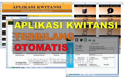 Aplikasi Kwitansi Sekolah Terbilang Otomatis Tasadmin