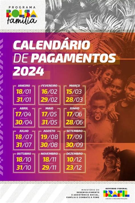 Calendários do Bolsa Família 2024