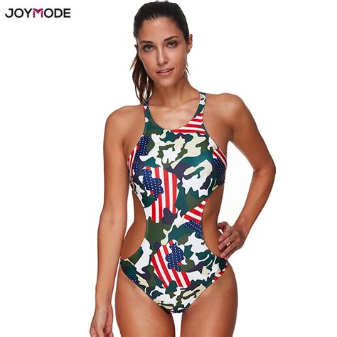 Joymode One Piece Bikini Plus Size Bodysuit Women Padded Racerback Sexy