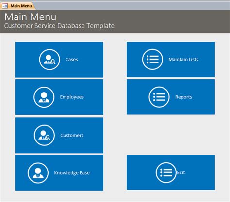 Customer Service Database Template | Customer Service Database Software