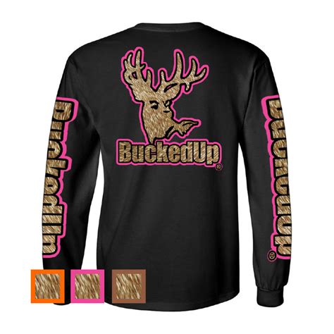 Bucked Up | BuckedUp Long Sleeve Black with Buckskin Logo – BuckedUp ...