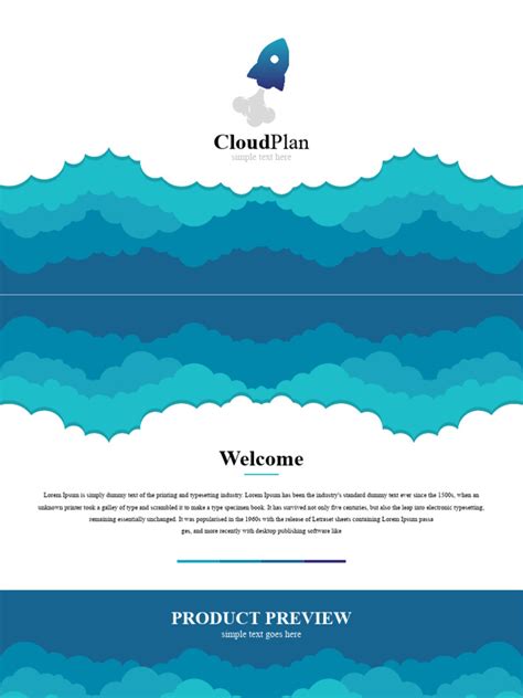 Cloud PowerPoint Template | PDF | Printing | Publishing