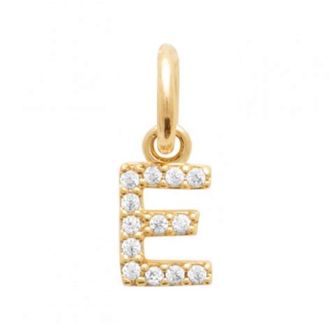 Pendentif Lettre L Strass Plaqu Or Zirconium Pour Homme Femme