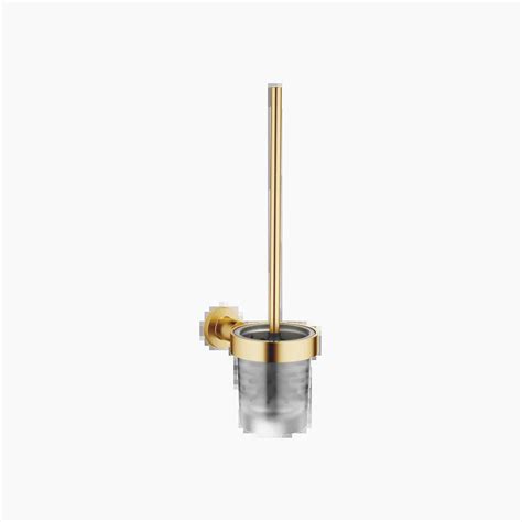 TARA Brushed Durabrass 23kt Gold Accessories Toilet Brush Set Wall