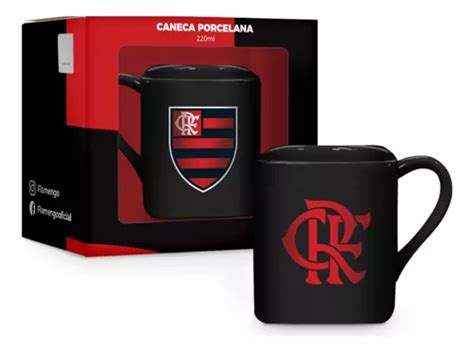 Caneca Porcelana Flamengo Oficial Licenciado 220ml Original MercadoLivre