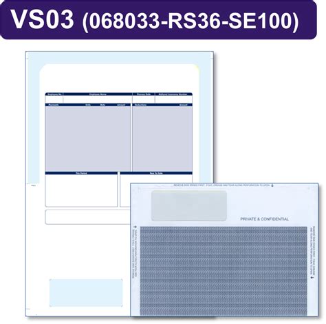 500 X Sage 068033 SE100 RS36 SGE060PS COMPATIBLE Self Seal Payslip