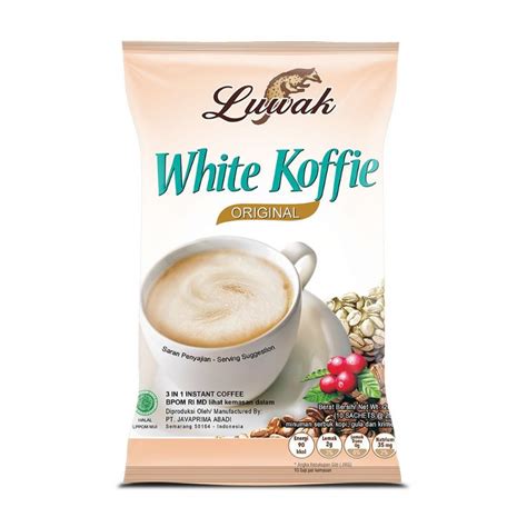 Jual Kopi Luwak White Coffee Koffie Original Bag Sachet Gr Serbuk