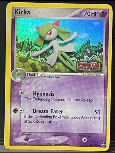 Pok Mon Tcg Kirlia Ex Power Keepers Reverse Holo Stamped Near