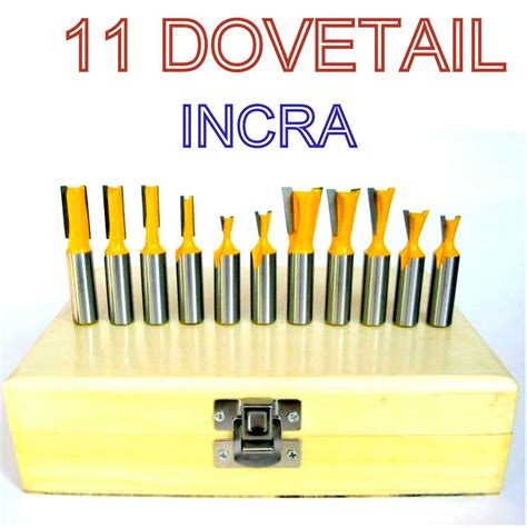 Pc Shank Dovetail And Straight Router Bit Set For Incra