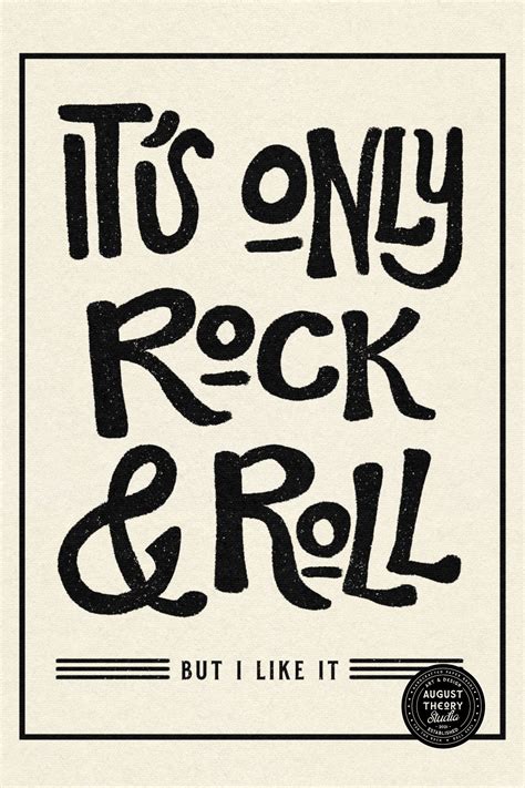 It S Only Rock Roll But I Like It Bohemian Rolling Etsy Rock And