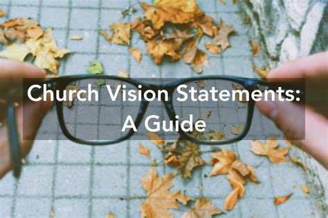 Church Vision Statements A Guide Anthony Hilder