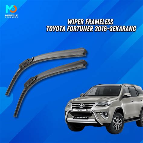 Jual Wiper Frameless Toyota Fortuner 2016 Sekarang Sepasang 2 PCS