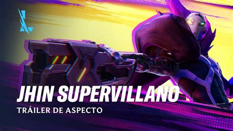 Jhin Supervillano Tráiler de aspecto League of Legends Wild Rift