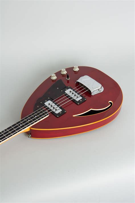 Vox Constellation Teardrop Hollowbody Bass 1967 Red, 46% OFF