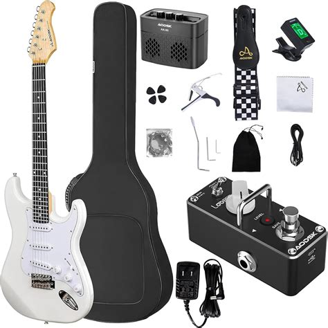 Amazon AODSK Guitarra eléctrica con amplificador para