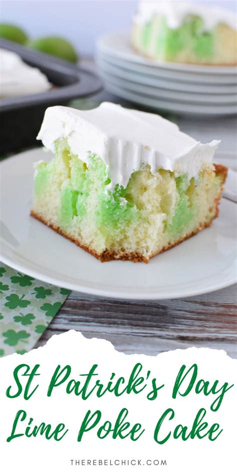 St Patrick S Day Lime Poke Cake