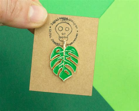 Monstera Leaf Enamel Pin Zooniverse Designs