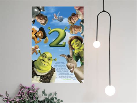 Shrek 2 Movie Poster 2023 Film Canvas Prints Poster Gift Room Decor ...