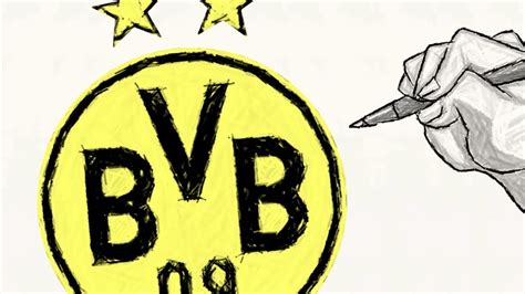 COMMENT DESSINER LE LOGO DU BORUSSIA DORTMUND