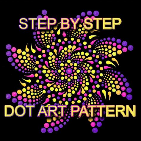 Dot Art Pattern Canvas 14 Downloadable Pdf Mandala Dotting Etsy Dots Art Pattern Art Dot