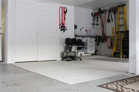 Simple Diy Garage Workout Space Simply Organized