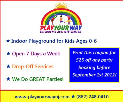 Play Your Way Coupon Your Complete Guide To Nj Playgrounds