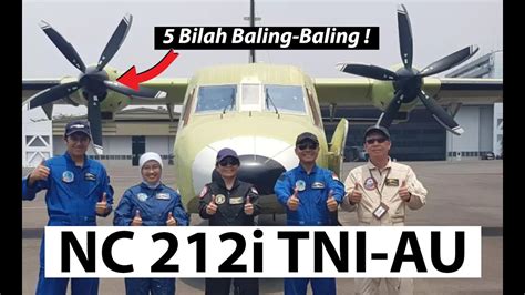 Pesawat NC 212i TNI AU Dengan Baling Baling Baru Sukses Terbang Perdana