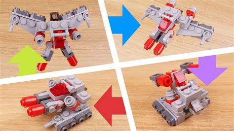 How To Build Mini Lego Bricks Quadruple Changer Transformer Mech