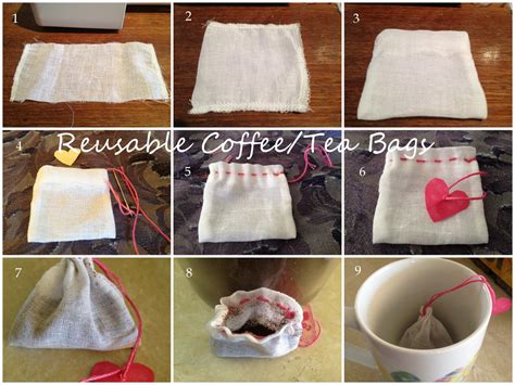 Cherished Hearts At Home: Homemade Reusable Coffee or Tea Bags Tutorial