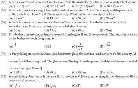 Neet Ug Physics Kinetics Mcqs Multiple Choice Questions