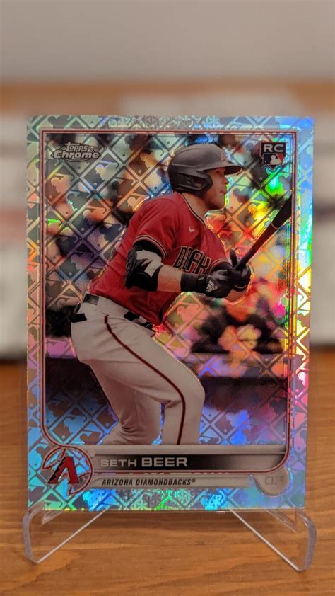 2022 Topps Chrome Logofractor Seth Beer 93 Rookie RC Arizona