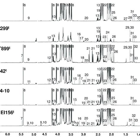 Representative 1 H Nuclear Magnetic Resonance Nmr Spectra 700 Mhz Download Scientific