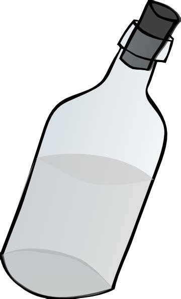 Glass Bottle Black And White Clip Art At Vector Clip Art Online Royalty Free