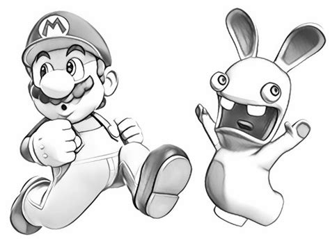 Rabbid Invasion Coloring Pages