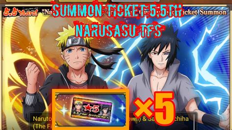 Summon Ticket 55th Anniversary Narusasu Tfs Nxb Nv Youtube