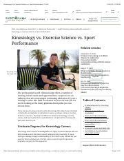 Exercise Science Vs Kinesiology