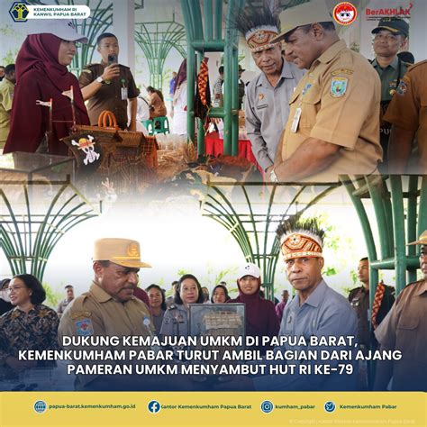 DUKUNG KEMAJUAN UMKM DI PAPUA BARAT KEMENKUMHAM PABAR TURUT AMBIL