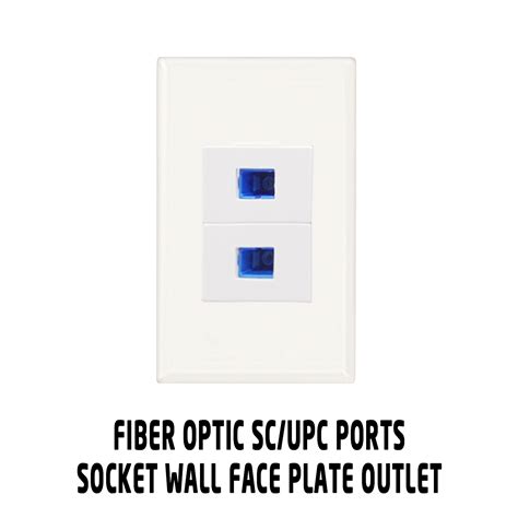 Ports Sc Upc Optical Fiber Optic Wall Faceplate Female To Female