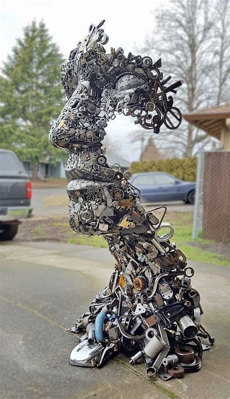 This Sculpture Made From Scrap Metal R Interestingasfuck