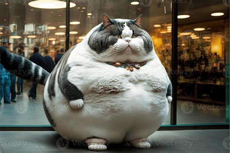 Lazy Ultra Fat Cat Illustration 23927442 Stock Photo At Vecteezy