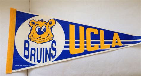 Original Los Angeles UCLA Bruins Pennant Vintage by musteredgrace