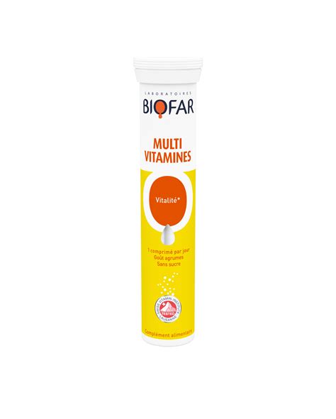 Мултивитамини х 20 ефф.табл БИОФАР Multivitamins x 20 eff tabs BIOFAR ...