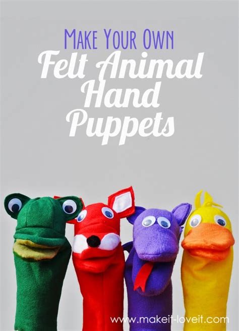 Make Felt Animal Puppets | Make it and Love it