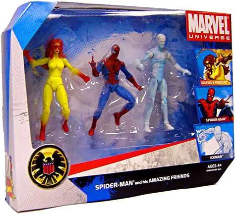 Spider Man And His Amazing Friends Firestar Iceman Marvel Legends